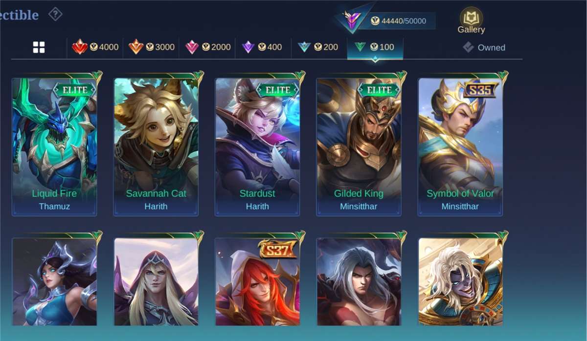 Game account sale Mobile Legends